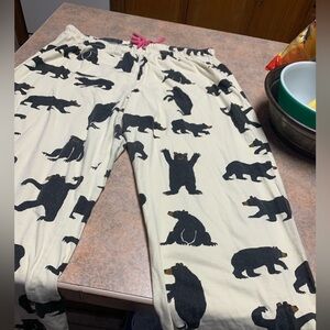 Little Blue House Black Bear Pajama Pabts